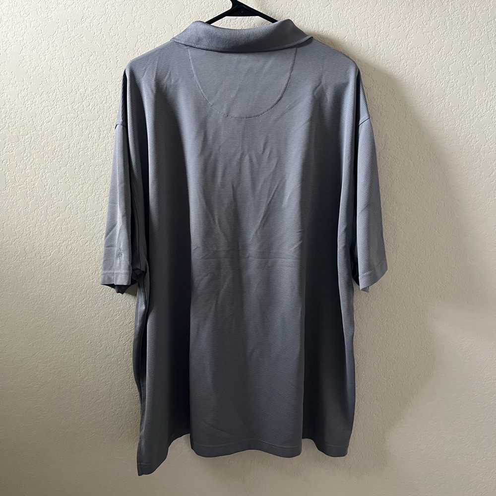 Cubavera Men’s Polo Shirt | 3X | Grey | Collared | Like New - Picture 3 of 4